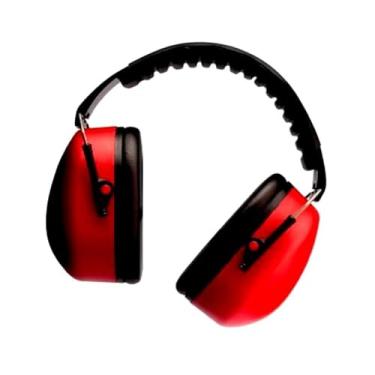 Imagem de Protetor Auricular Abafador de Ruídos Tipo Concha Vermelho/Equipamento De Segurança - Muffler 3M Proteção Ao Usuário