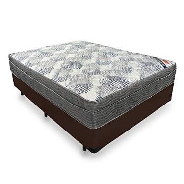 Imagem de Cama Box + Colchão de Molas Ensacadas - Ortobom - ISO SuperPocket (Marrom, Viúva)