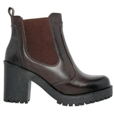 Imagem de Bota Feminina Coturno Salto Alto Plataforma Macia Tratorada-Feminino