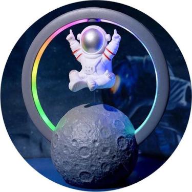 Imagem de Caixa Som Luminária LED RGB Mesa Astronauta Bluetooth Portátil Usb Dec
