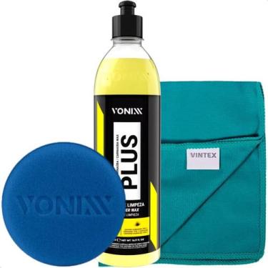 Imagem de Kit Cera Carnauba Plus Vonixx 500ml Cera Liquida Automotiva