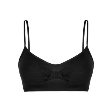 Imagem de Top Clássico Sem Costura Loba Lupo 41100-001 Microfibra, Preto, M