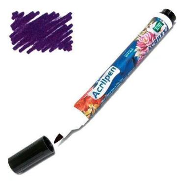 Imagem de Acrilpen Caneta para Tecido 516 Violeta Acrilex