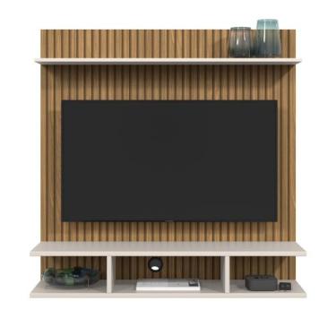 Imagem de Painel Sala Quarto Com Nicho Tvs Até 32 Polegadas C/Prateleira Onix - 