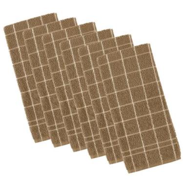 Imagem de Kit 6 panos de prato teka chef premium atoalhado 100% algodão 45 x 70c