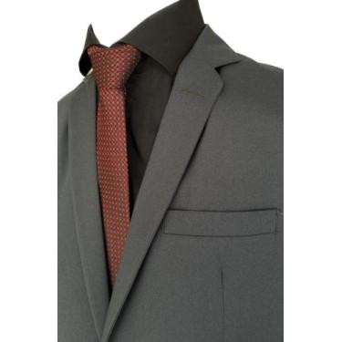 Imagem de Terno Masculino Slim Chumbo Militar Super Lançamento 2023 -Paleto+Calç