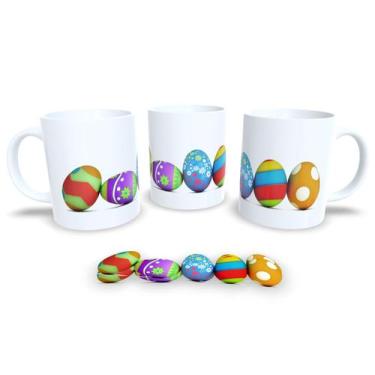 Imagem de Canecas de Porcelana Branca Personalizadas Coleção Pascoa 5 - Estampa 