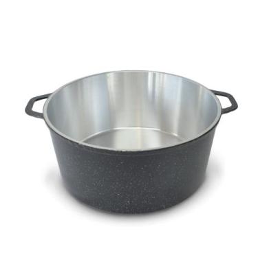 Imagem de Panelão Fundido Alumínio Batido 36cm Panela Grande - Fund Lar, Preto