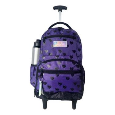 Imagem de Mochila Feminina Rodinha  Denlex Juvenil Com Estampa