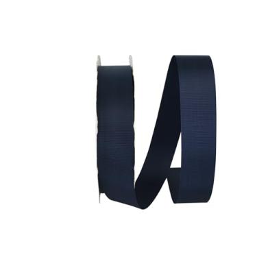 Imagem de Reliant Ribbon Fita Allure Grosgrain, 3,8 cm x 91 m, azul-marinho