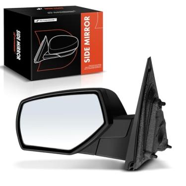Imagem de A-Premium Espelho retrovisor manual do lado do motorista - compatível com Chevrolet Silverado 1500, Silverado 2500 HD e GMC Sierra 1500, Sierra 3500 HD - Espelho retrovisor externo externo preto