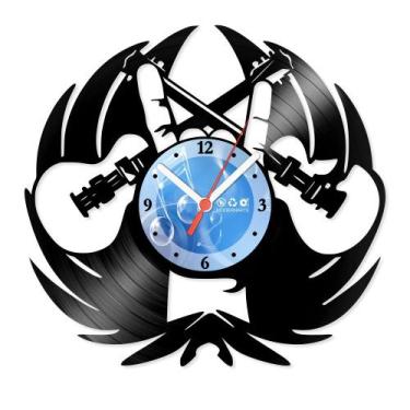 Imagem de Relógio De Parede Disco Vinil Música - Rock N Roll - VMU-068 - Moderna