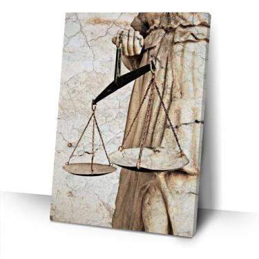 Imagem de Quadro Balança Deusa Justiça Escritório Direito Sala Parede  - IQ Quad