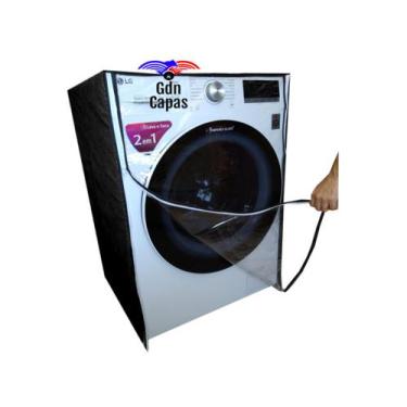 Imagem de Capa Máquina Lava Seca LG 11kg Nova Frontal c/zíper frente transparent