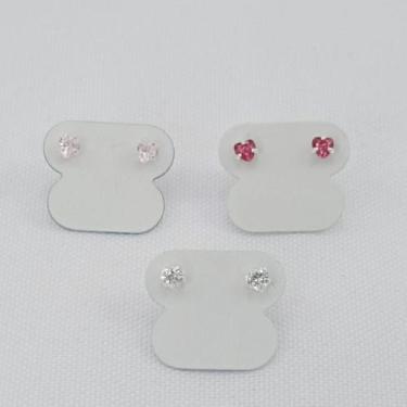 Imagem de Brinco Banhado A Prata Com Zircônia - Bijou Art, Pink