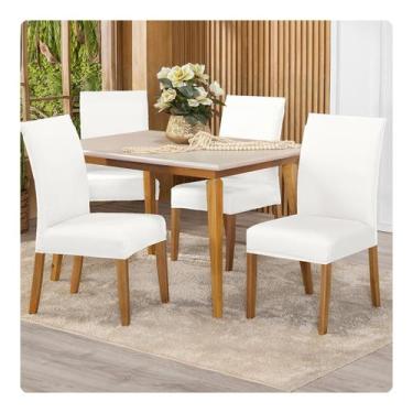 Imagem de Kit Capa De Cadeiras 6 Peças Cores Diversas - Lenharo Enxovais, BRANCO