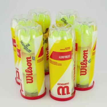 Imagem de Kit 6 Packs de Bolas Tênis Wilson Championship, Único