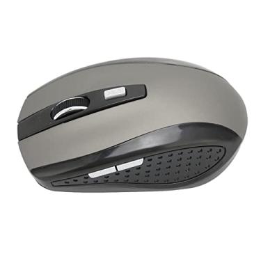 Imagem de Mouse Sem Fio, Mouse de Computador Sem Fio 2,4 GHz 3 Níveis DPI Ajustável Ampla Compatibilidade Mini Mouse Sem Fio Mini Textura Fosca Acessórios de Computador (Cinza Prateado)