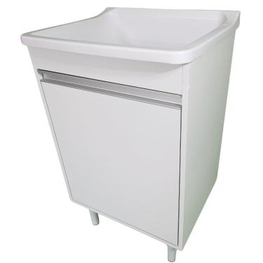 Imagem de Gabinete Para Lavanderia 53cm Com Tanque 34 Litros + Sifão