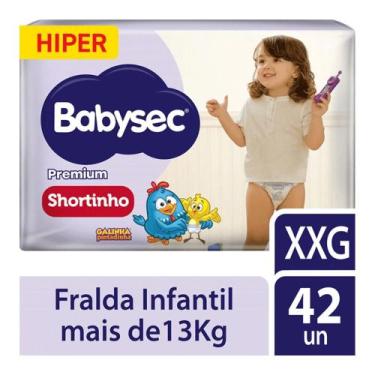 Imagem de Fralda Babysec Premium Hiper Shortinho PerfecFIT, 42, XXG