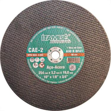 Imagem de Disco Corte Ferro Itambe 10''X1/8''X3/4''- 2 Telas Cae2 - 6949