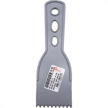 Imagem de Espatula Compel Pvc Dentada Massa Corrida 06Cm - Kit C/6 Pecas - PINCE