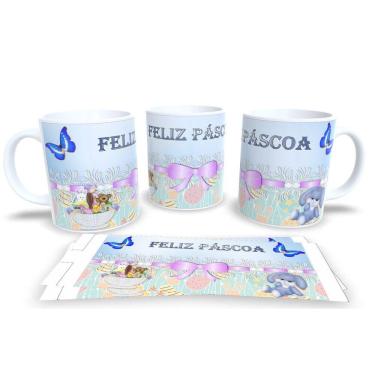 Imagem de Canecas de Porcelana Personalizada Páscoa Encanto e Doçura em Cada Gole
