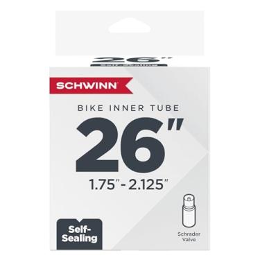 Imagem de Schwinn Replacement Bike Tube Schrader Valve, Self-Sealing, 26-Inch x 1.75-2.125-Inch, Black
