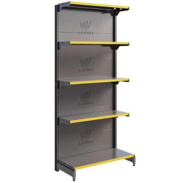 Imagem de Gôndola Fit Parede 1 Inicial 1,70m De Supermercado Bandejas Regulavel 