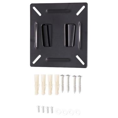Imagem de BUDAY Suporte universal de parede para tela LCD LED de 14 a 27 polegadas com altura ajustável, parede retrátil para VESA Tv-A