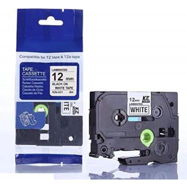 Imagem de FITA COMPATÍVEL BROTHER Tz Tz2 TzE Tze-231 KZE 231 BRANCA 12mm - Gold 