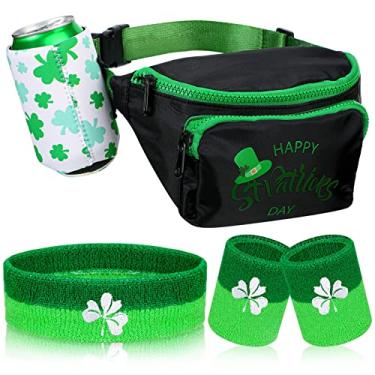 Imagem de 4 unidades de pochete com suporte para bebidas, conjunto de festival, faixas atléticas, conjunto de pulseiras para corrida, caminhada, futebol, basquete, tênis, festa, Multicolorido., one size, Estilo