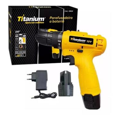 Imagem de Parafusadeira E Furadeira 2 Bateria 12v 1,2 Ah Bivolt - TITANIUM