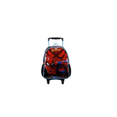 Imagem de Mochila De Rodinhas Preta Spider Man - Xerius 11660