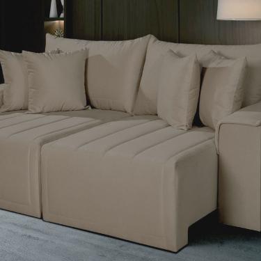 Imagem de Sofá Living Retrátil com Molas 210 Cm Veludo Veneza