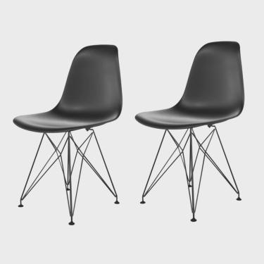 Imagem de Conjunto com 2 Cadeiras para Sala de Jantar Eames Pp Eiffel