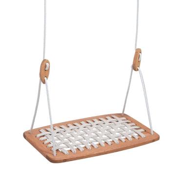 Imagem de Balanço Garden Com Assento Em Corda Trançada Natural-bege