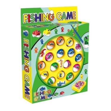 Imagem de Brinquedo Pesca Peixe Jogo Pega Peixe Pescaria Infantil