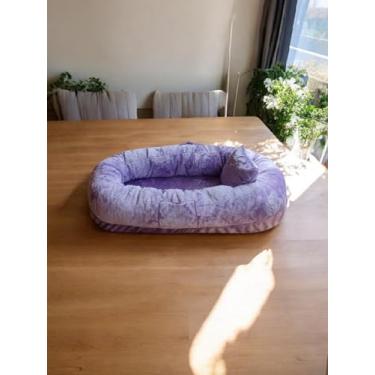 Imagem de Puff Grande Área Descanso Ninho De Dormir Sofá Cama Adulto (BRANCO)