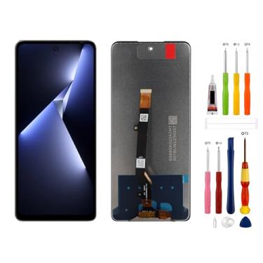 Imagem de Substituição de tela digital LCD compatível com Tecno Pova 5 Pro LH8n (preto sem moldura) Montagem digitalizador de tela sensível ao toque com ferramentas de reparo - 6,8 polegadas