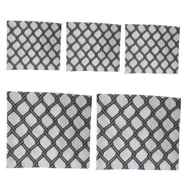 Imagem de 5 Capas de Almofada 45x45 Aquablock – Kit Impermeável para Ambientes Externos (NÓ PRETO)