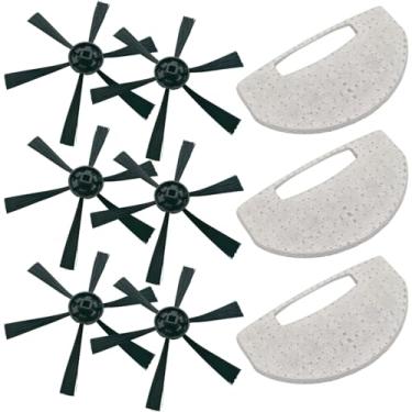 Imagem de Kit 6 Escova e 3 Filtros Compatível Com Robô Aspirador Wap W100 Multilaser HO041 Mondial RB01