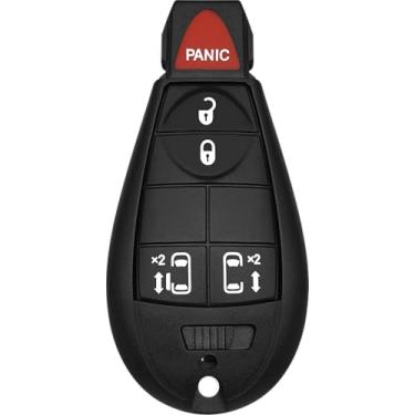 Imagem de Keylessbest Substituição para Chrysler Town and Country Dodge Grand Caravan Dart Volkswagen Routan Fob 2016 2017 2018 2019 M3N5WY783X 5 botões 433MHz