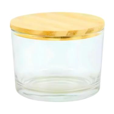 Imagem de Kit Potes de Vidros 150ml para Vela Com Tampa Madeira Nadir Figueiredo Pote para Vela(10)