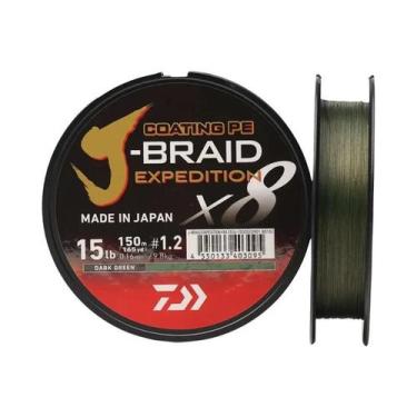 Imagem de Linha de Pesca DAIWA J-BRAID Expedition X8 (2024) - 150/300m PE Trança