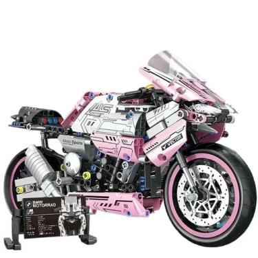 Imagem de Blocos de Montar Moto BMW  Brinquedo Educativo para Todas as Idades - 