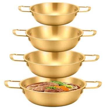 Imagem de Conjunto de 4 potes de macarrão ramen coreano com alças