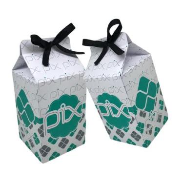 Imagem de 10 Caixas Festa Pix: Personalize Sua Comemoração - Milk - Kibunitinho