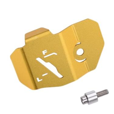 Imagem de LEDISHUN Motocicleta para Dax125 Monkey125 Bomba de Freio Traseiro Tanque de Fluido Copo de Óleo Protetor de Tampa do Reservatório (para Veículo Honda) (Dourado)