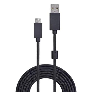 Imagem de ZEZEFUFU Cabo de carregamento de teclado USB durável preto para teclado padrão para Logitech G915/G913TKL